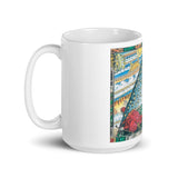 White glossy mug